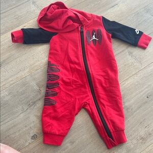 Jordan Red Baby Jumpsuit